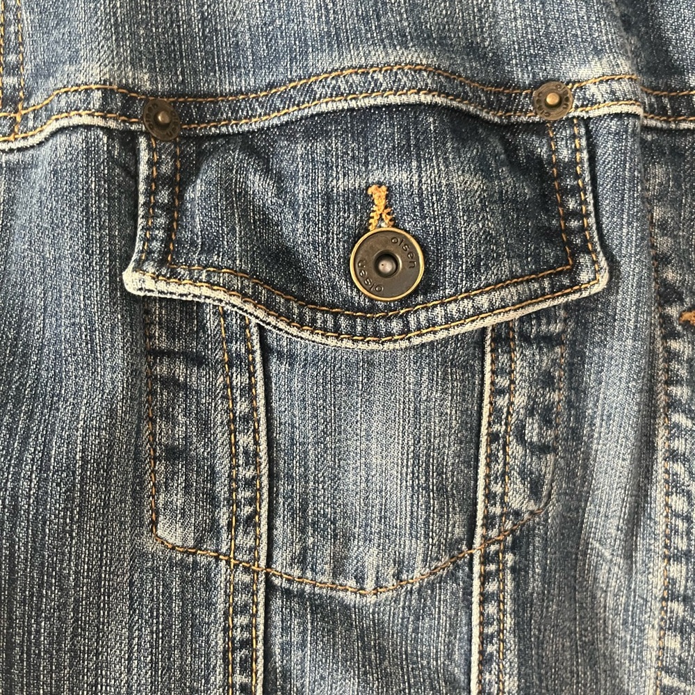๐ 2/$25 Olsen Stretch Denim Jacket Size 16 - Picture 4 of 5